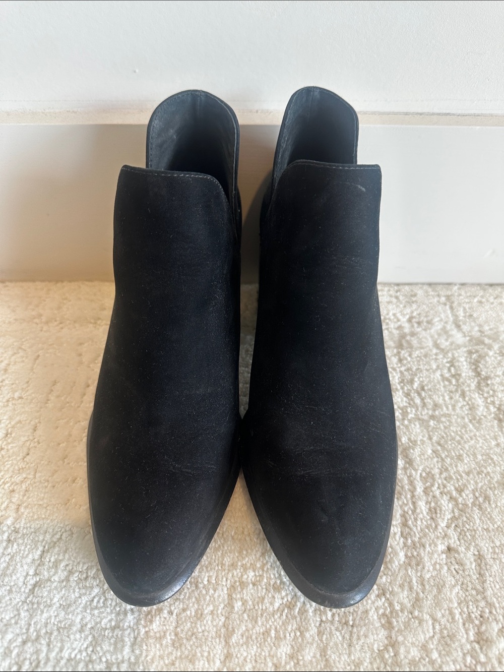 Vince Camuto Black Suede Ankle Boots